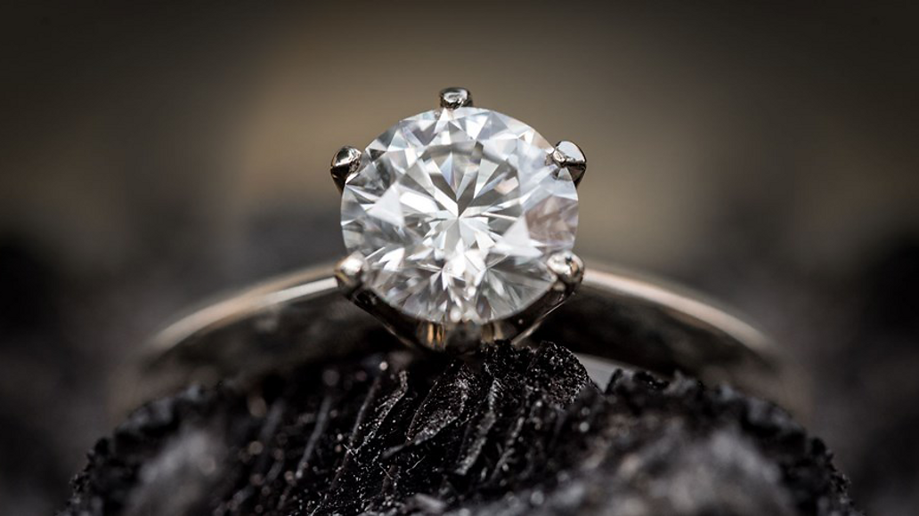Diamond ring close-up